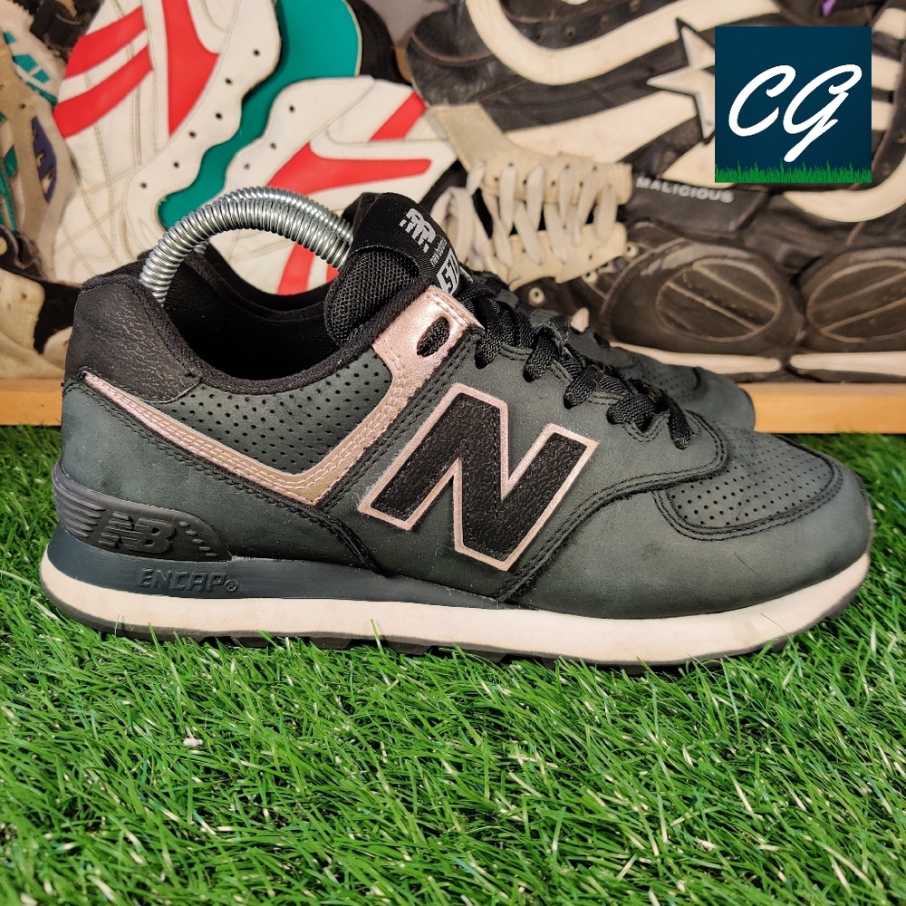 New Balance 574 Nubuck Black Pink